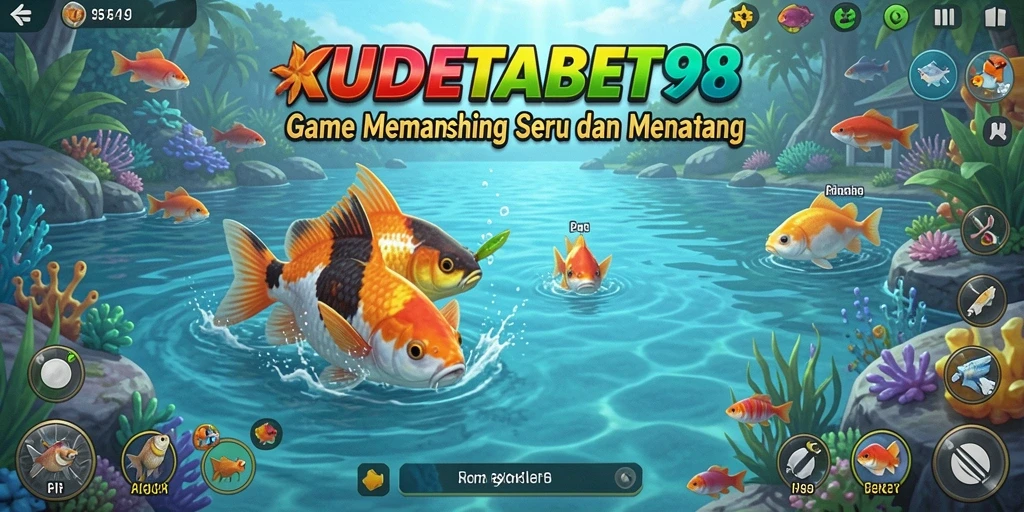 Tampilan gameplay memancing yang menarik dan menantang di KUDETABET98.