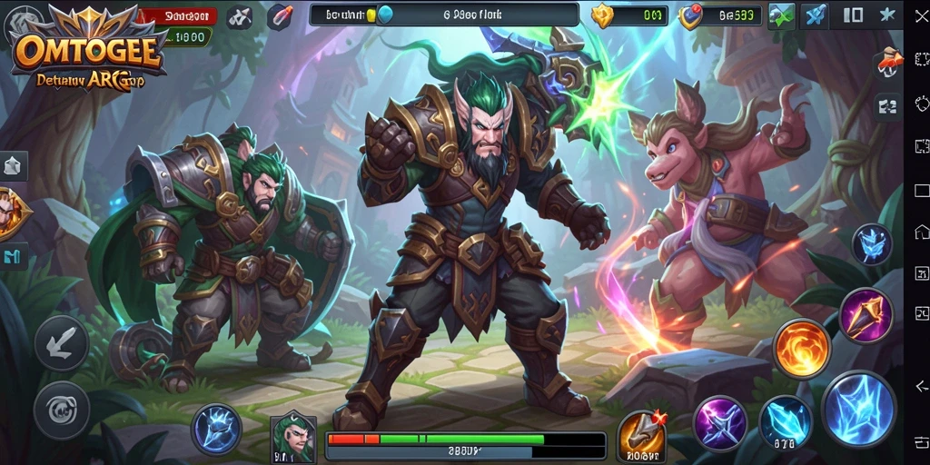 Menampilkan aksi seru dalam gameplay ARPG OMTOGEL.